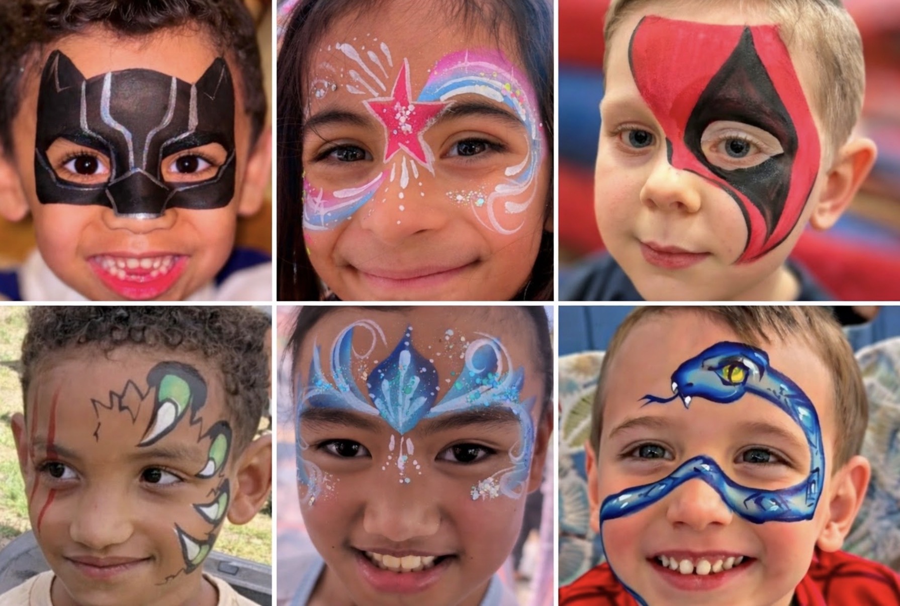 Kids face painting collection
